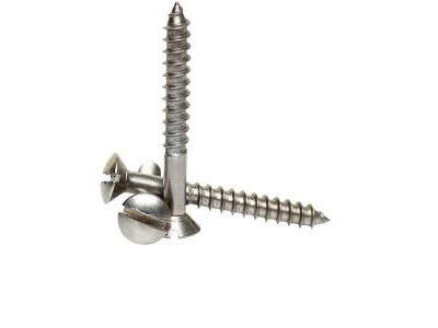 Slotted Raised Countersunk Head Wood Screws