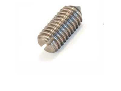 Slotted Set Screws with Cone Points