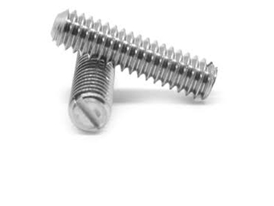 Slotted Set Screws With Cup Point